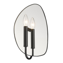 Golden 1142-1W BLK - Golden Lighting Tessa 1-light Wall Sconce in Matte Black